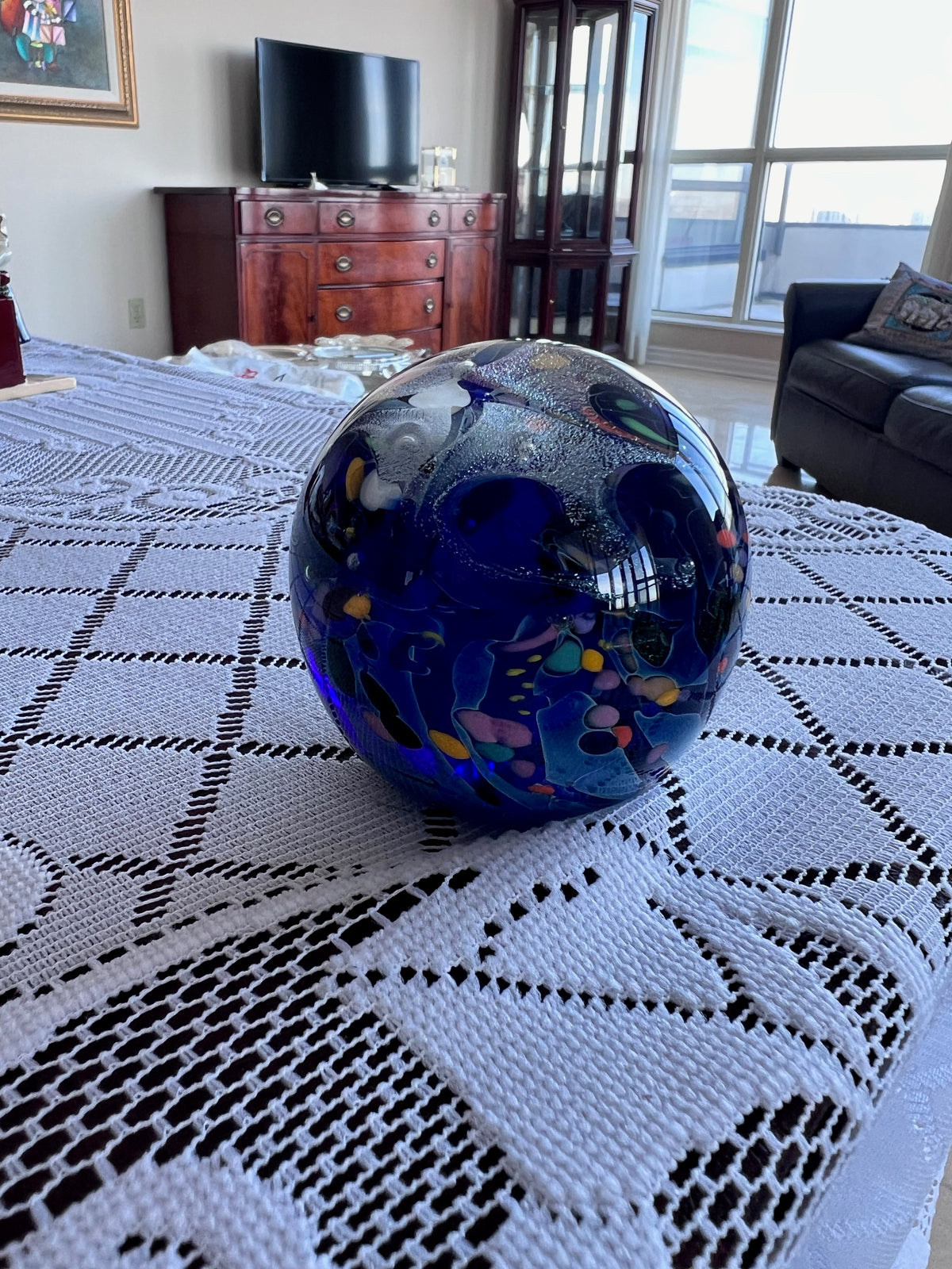 Jim Karg Art Glass Paperweight