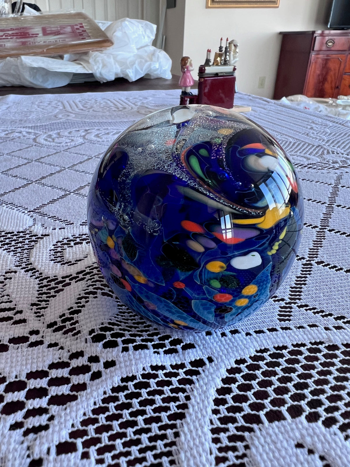 Jim Karg Art Glass Paperweight