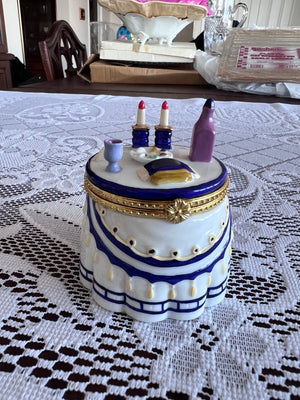 Aviv Judaica Imports Shabbat Table Trinket Box