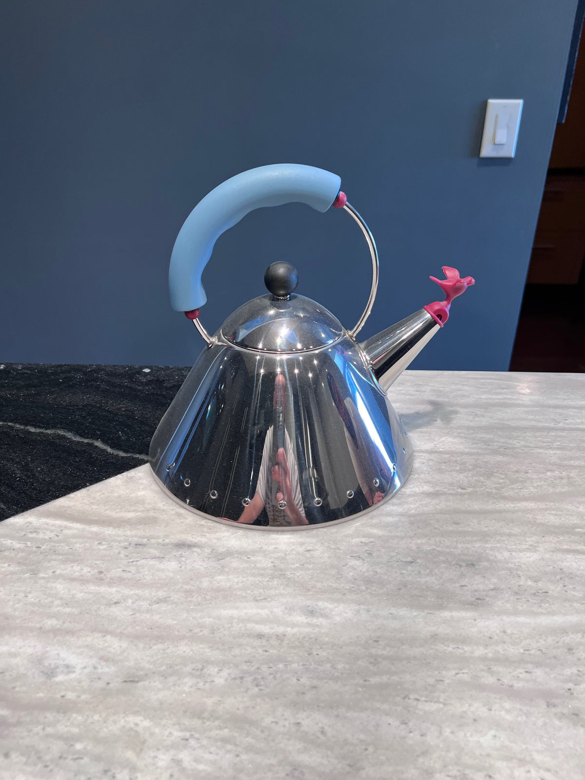 Alessi 9093 Kettle with Bird Whistle, Designed by Michael Graves