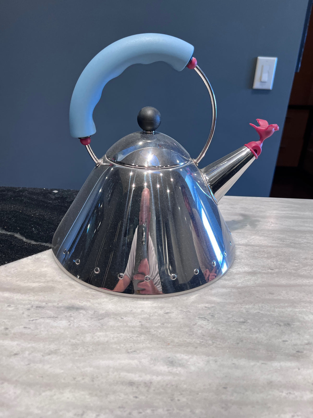 Alessi 9093 Kettle with Bird Whistle, Designed by Michael Graves