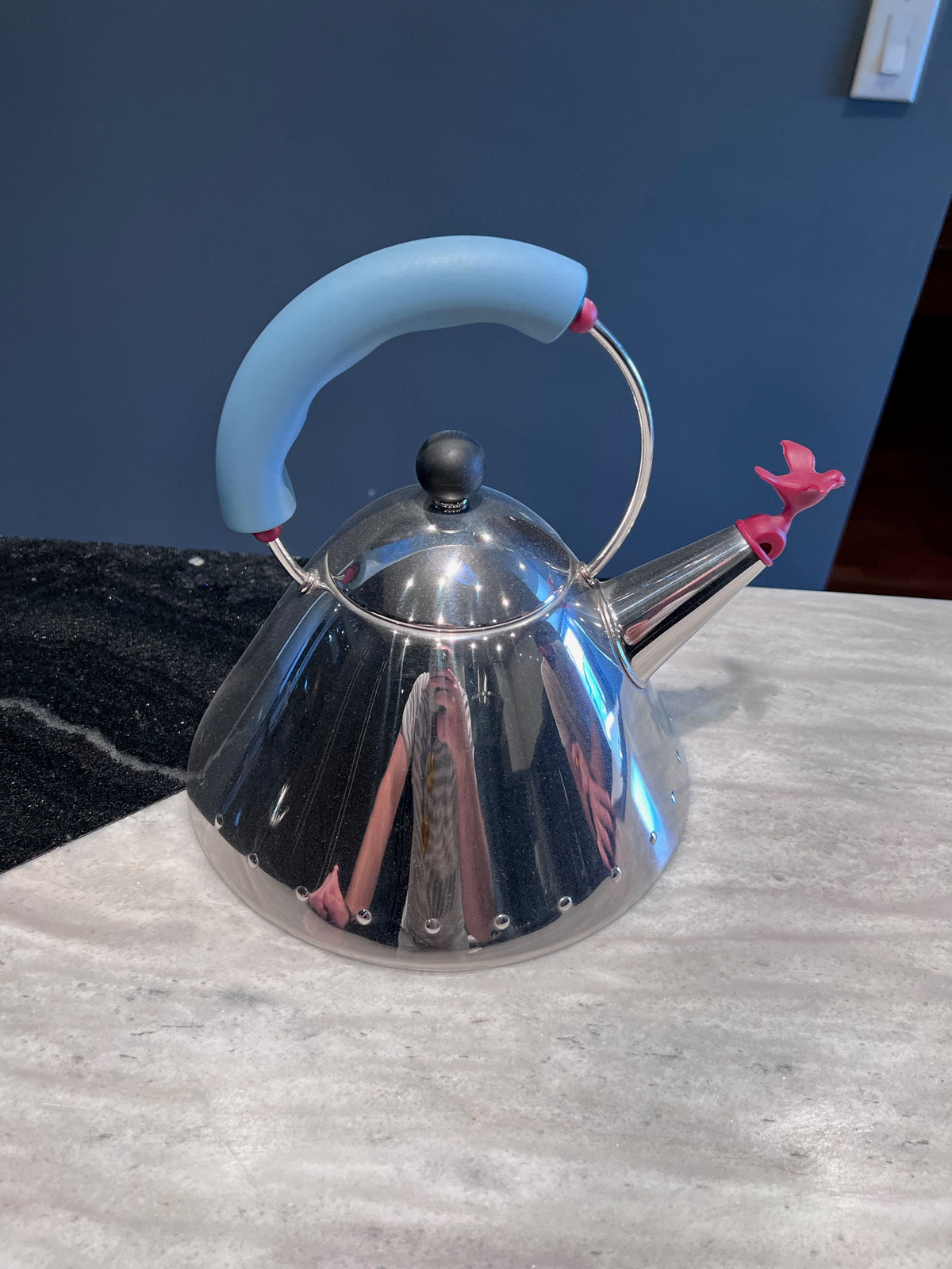 Alessi 9093 Kettle with Bird Whistle, Designed by Michael Graves