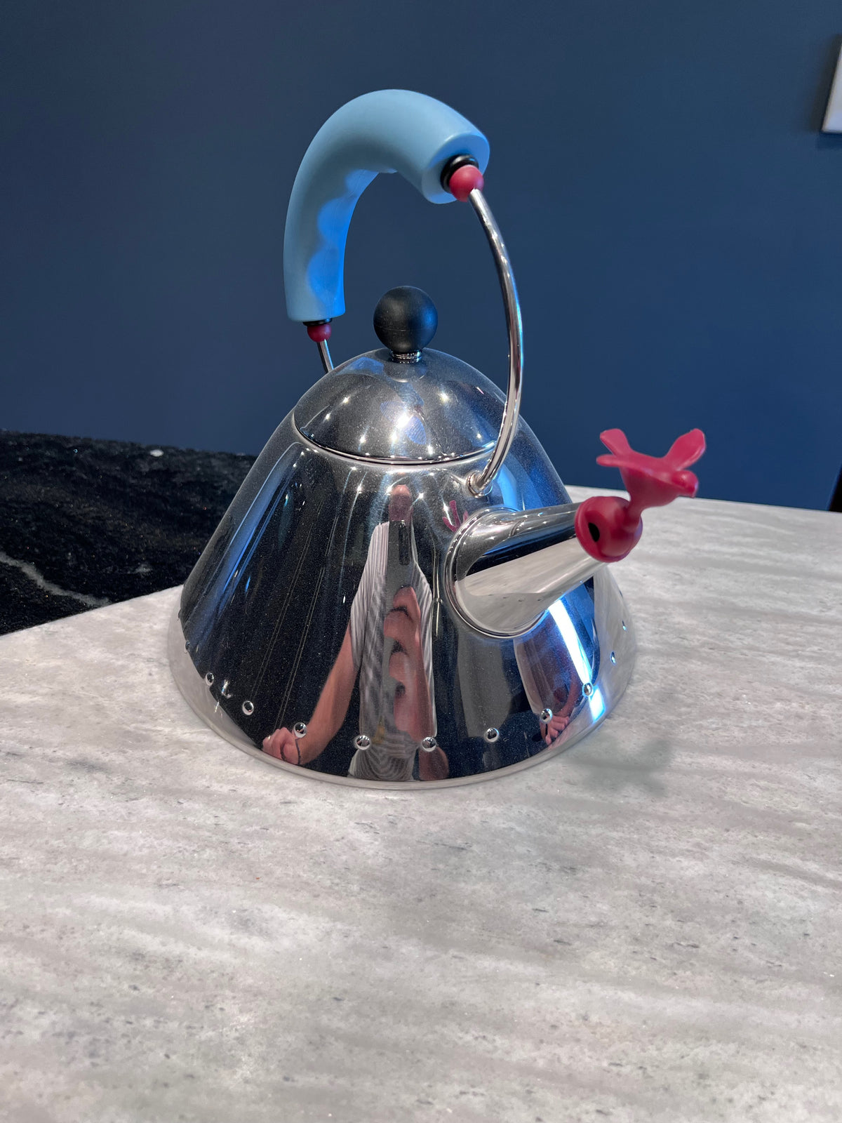 Alessi 9093 Kettle with Bird Whistle, Designed by Michael Graves