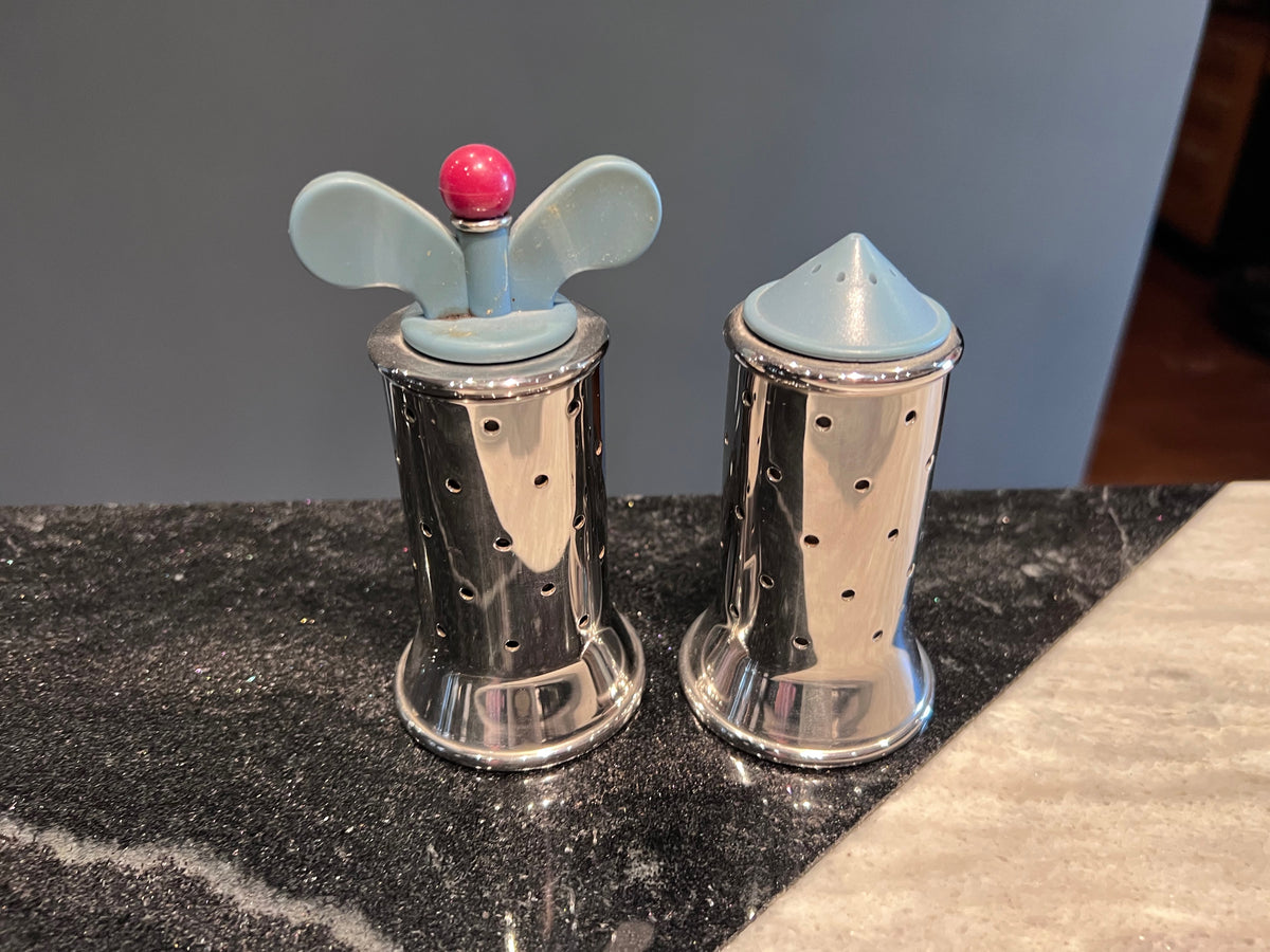 Alessi Salt Castor and Pepper Mill, Designed by Michael Graves