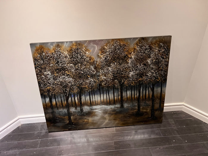 Wall Art Metal Forest with Colour