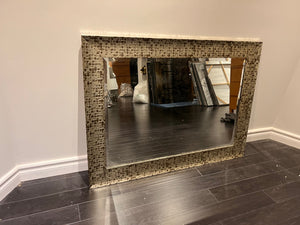 Mirror with Checkered Pattern