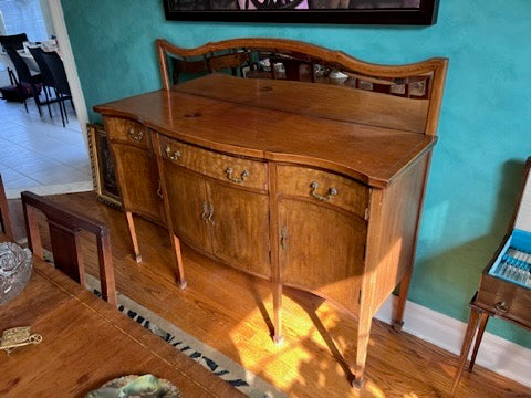 Antique Buffet with Mirror