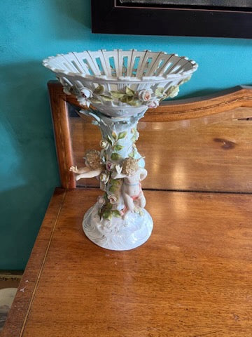 Antique German Pedestal Compote