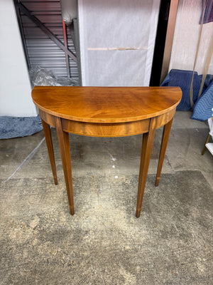 Antique Eaton’s Gallery of Fine Furniture Demilune Console Table, c. 1940s–1960s (*2 available- priced individually)-   3