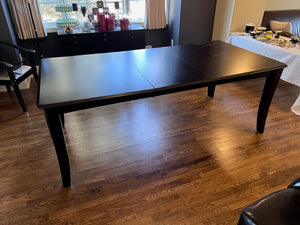 Black Wood Dining Table