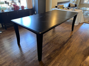 Black Wood Dining Table