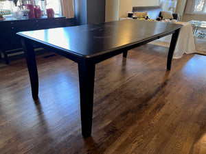 Black Wood Dining Table