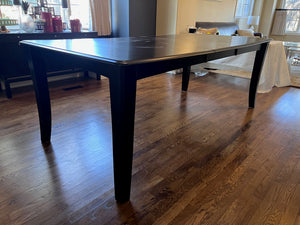 Black Wood Dining Table