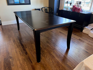 Black Wood Dining Table