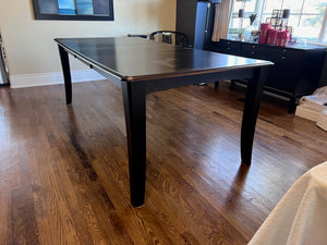 Black Wood Dining Table