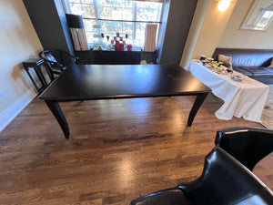 Black Wood Dining Table