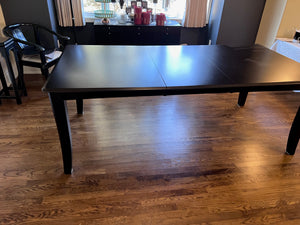Black Wood Dining Table