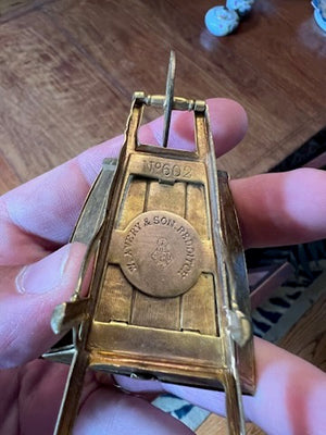 Antique W. Avery & Son Redditch Wheelbarrow Needle Case