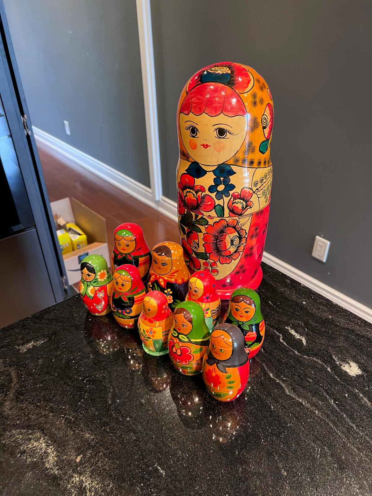Vintage Russian Nesting Dolls Lot
