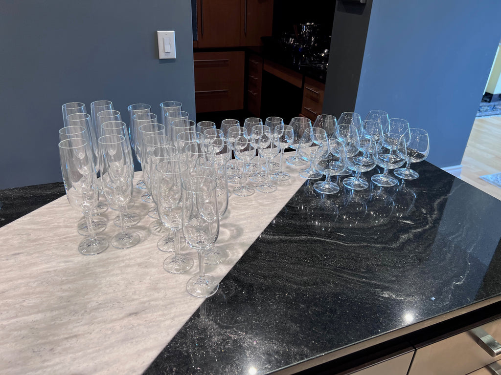 Isabelle by BOHEMIA CRYSTAL-CRYSTALEX Glassware Lot