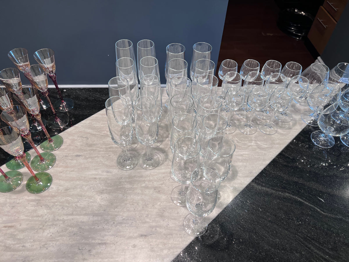 Isabelle by BOHEMIA CRYSTAL-CRYSTALEX Glassware Lot