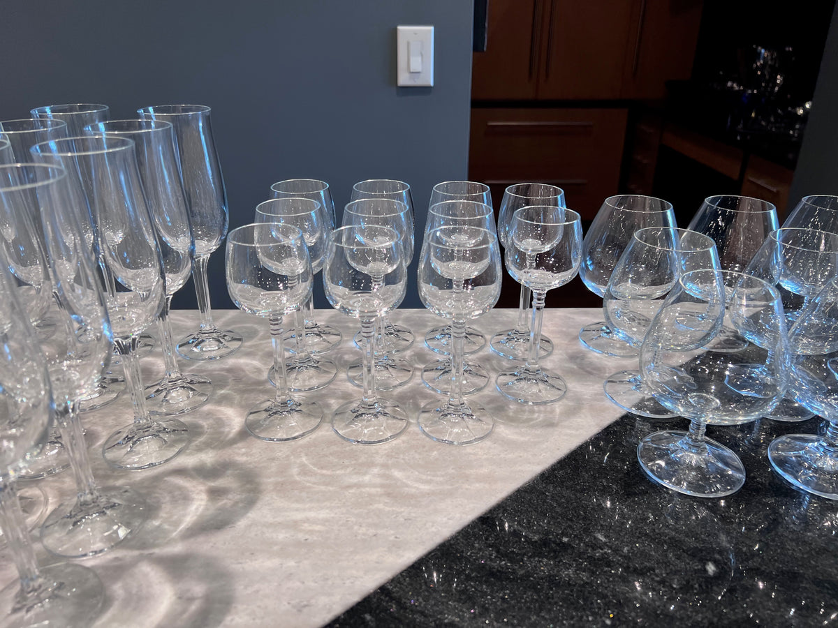 Isabelle by BOHEMIA CRYSTAL-CRYSTALEX Glassware Lot