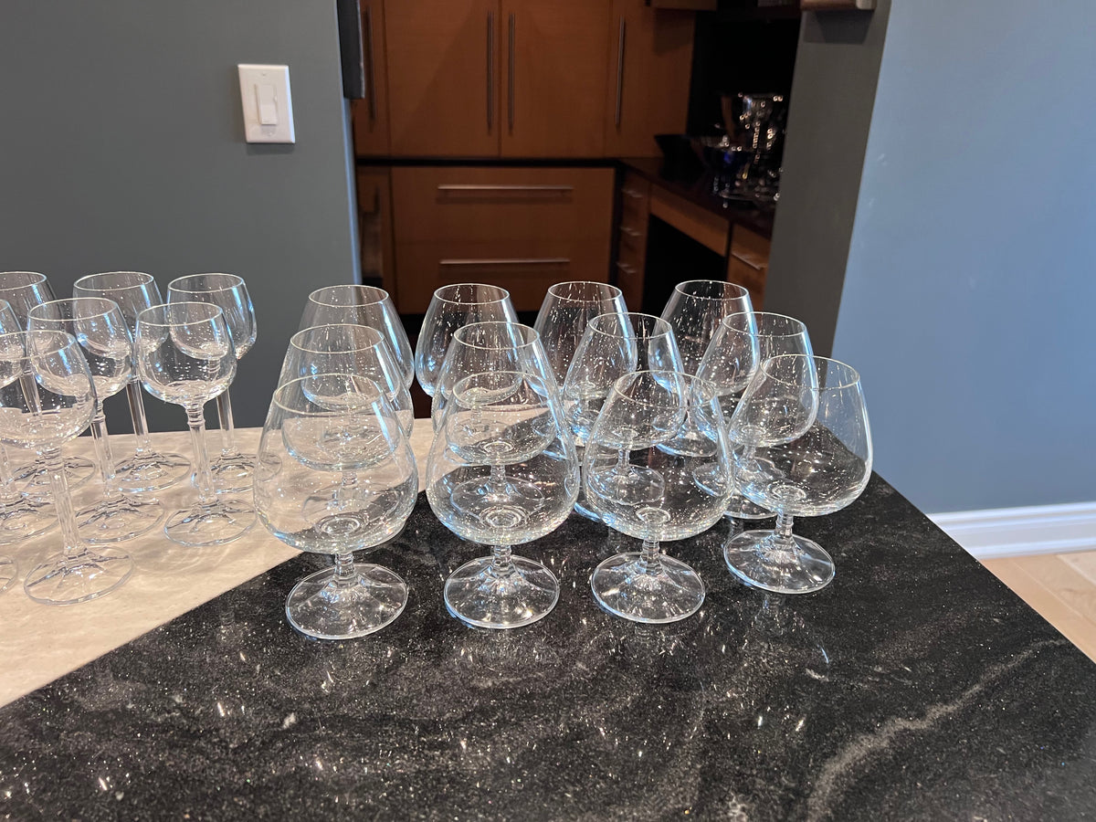 Isabelle by BOHEMIA CRYSTAL-CRYSTALEX Glassware Lot