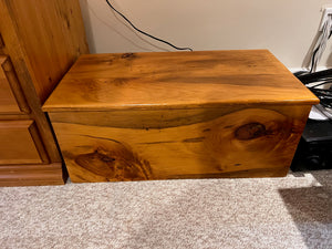 Wood Storage Trunk