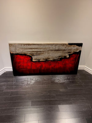 Wall Art Abstract Red