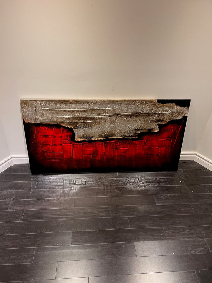 Wall Art Abstract Red