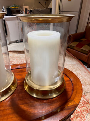 2 Pottery Barn Arlington Hurricane Candles (*retail $200)