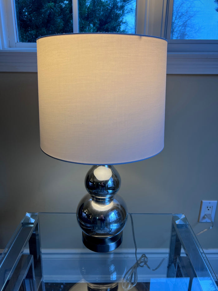 Silver Table Lamp