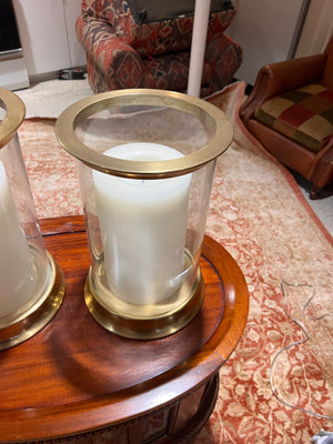 2 Pottery Barn Arlington Hurricane Candles (*retail $200)