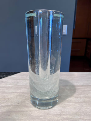 Vintage Czech Sommerso Vase with Flecks by Petr Hora