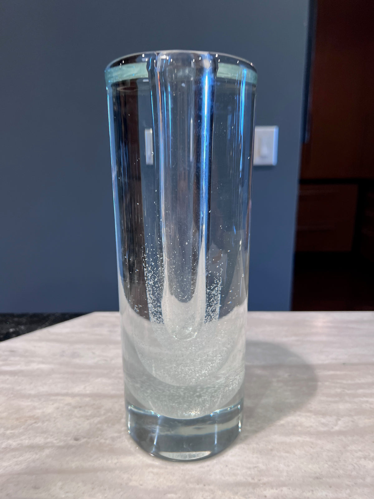 Vintage Czech Sommerso Vase with Flecks by Petr Hora