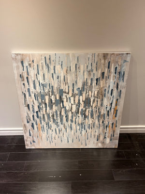 Wall Art Abstract Blue & White