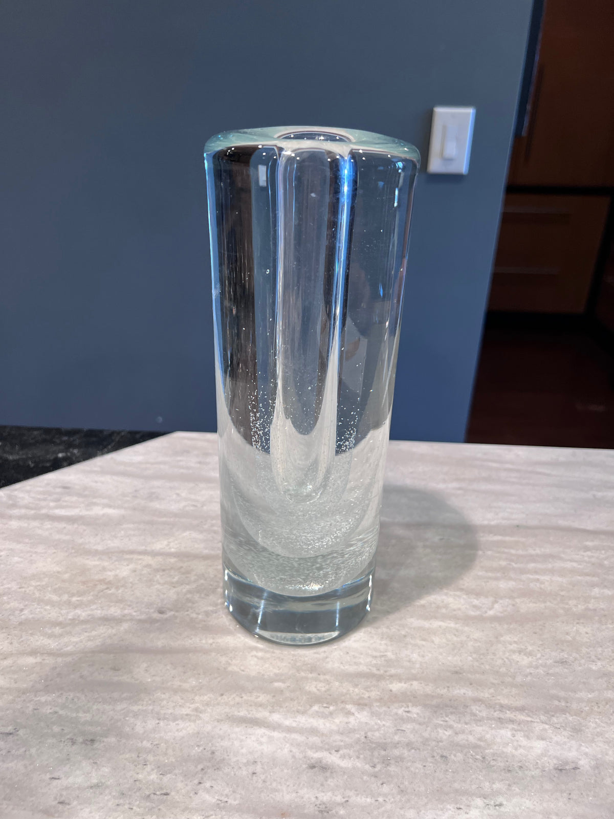 Vintage Czech Sommerso Vase with Flecks by Petr Hora