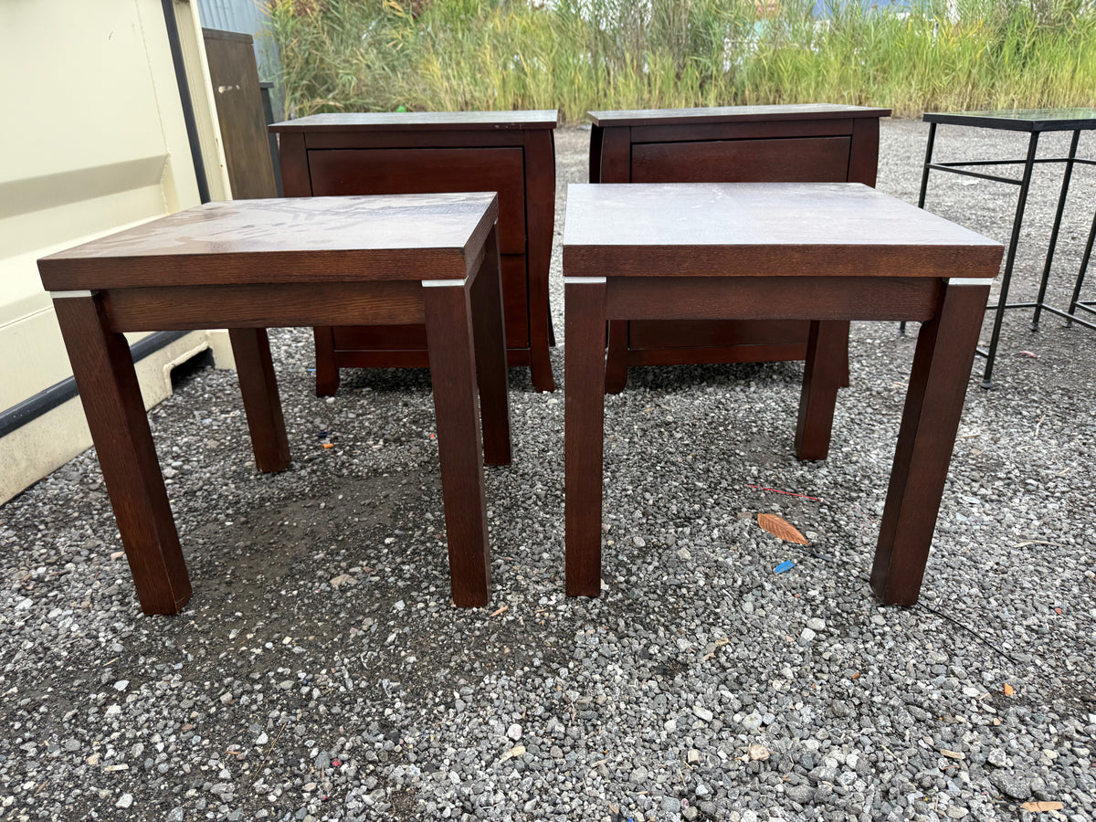 Pair of Wood End Tables