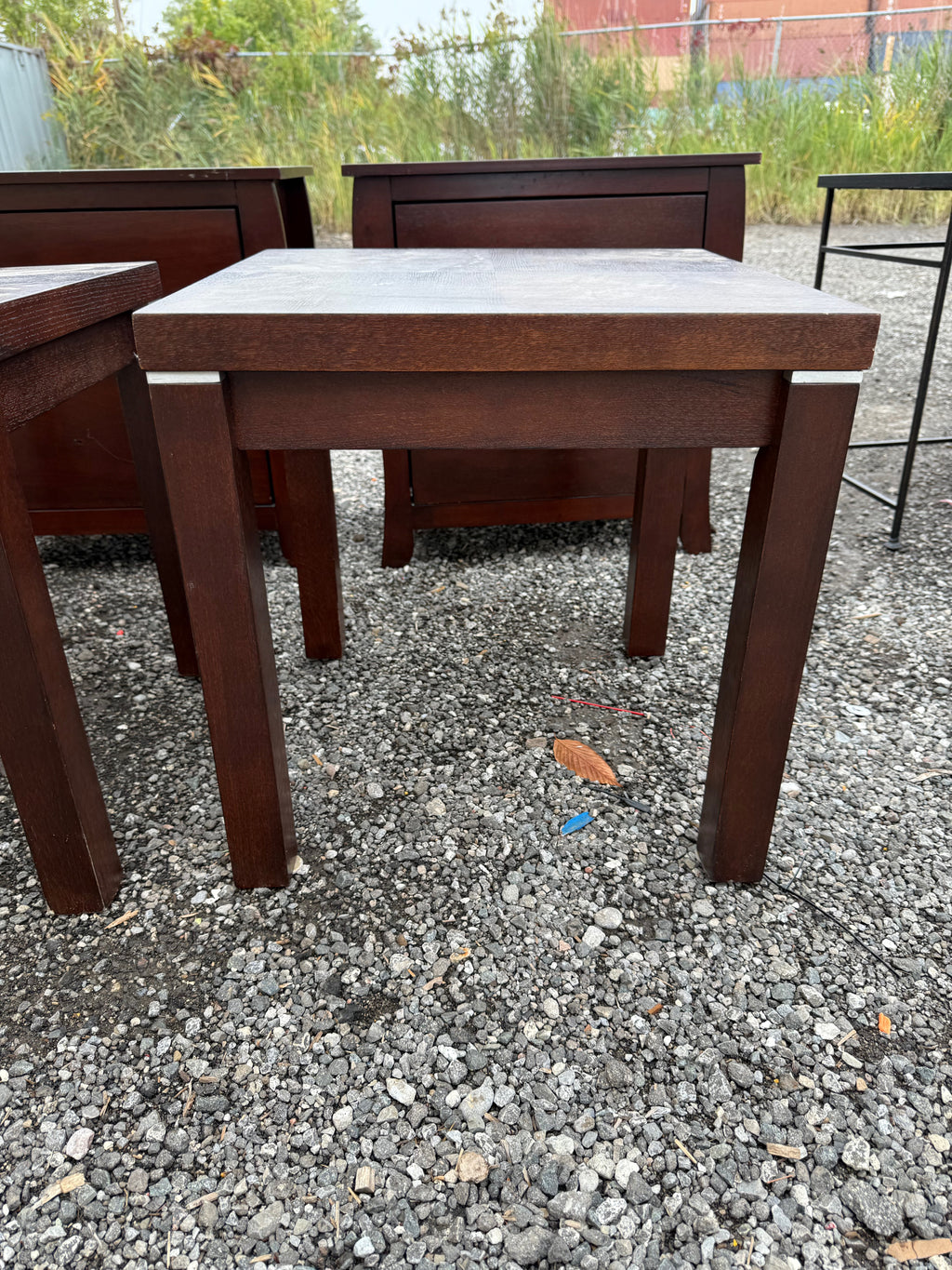 Pair of Wood End Tables