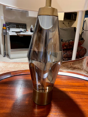 'Brooks Table Lamp' by Flow Decor, Made of Crystal (*retail $680)