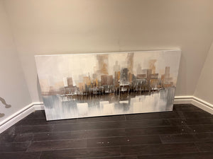 Wall Art Abstract Gold Tones