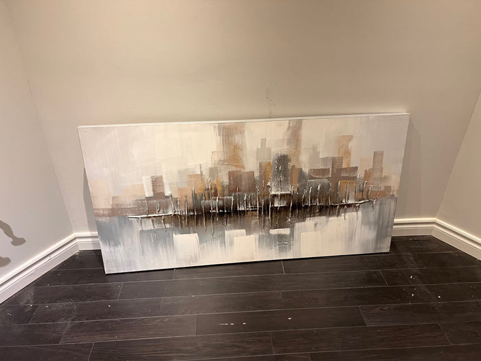 Wall Art Abstract Gold Tones