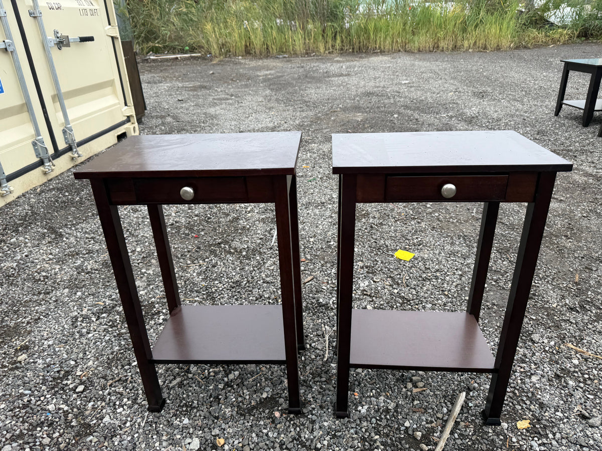 Pair of Wood End Tables