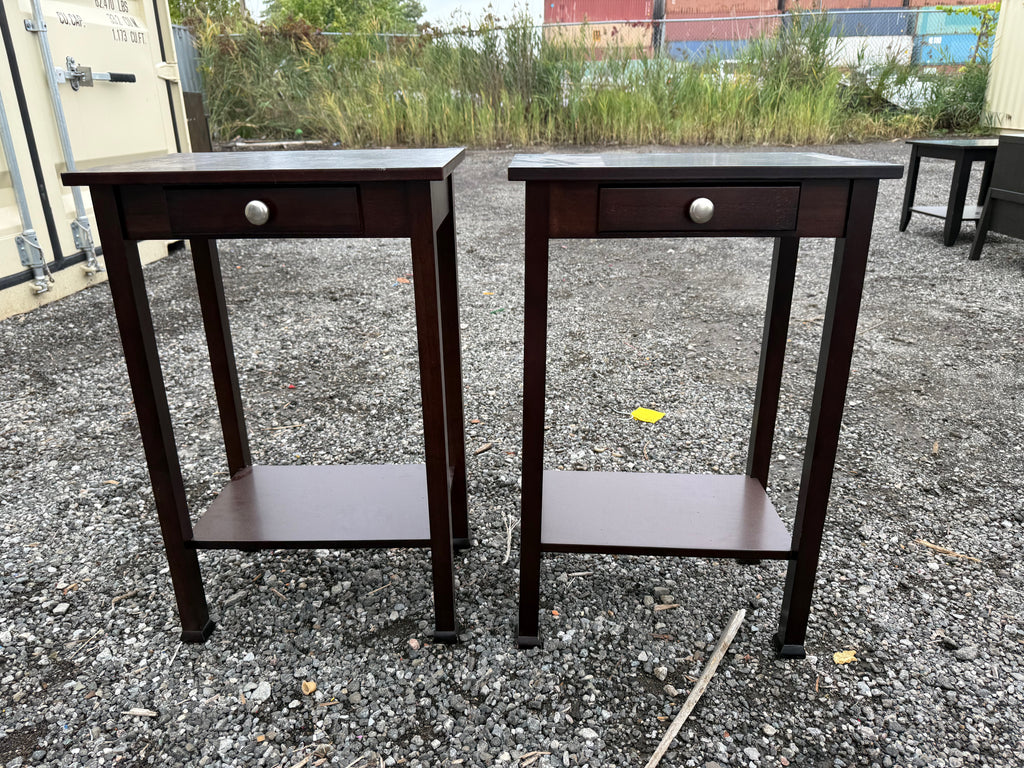 Pair of Wood End Tables