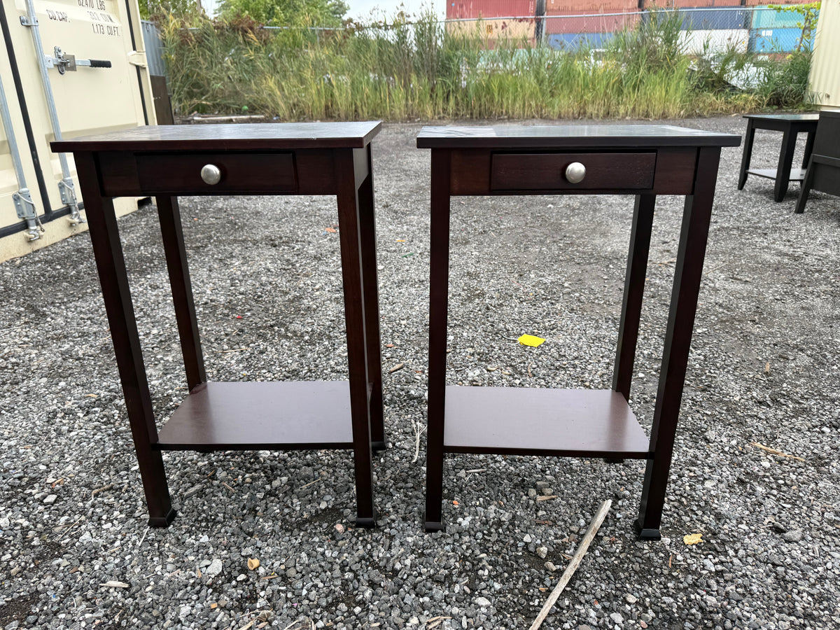 Pair of Wood End Tables