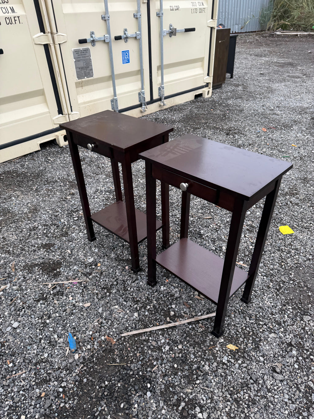 Pair of Wood End Tables