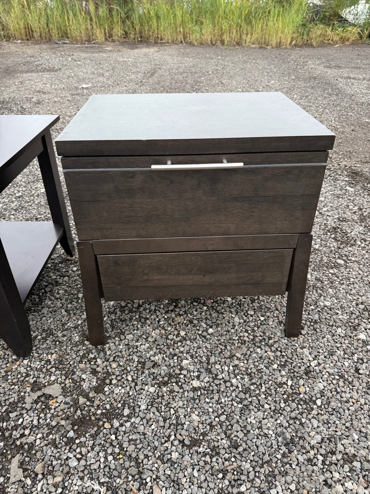 Single Wood Nightstand