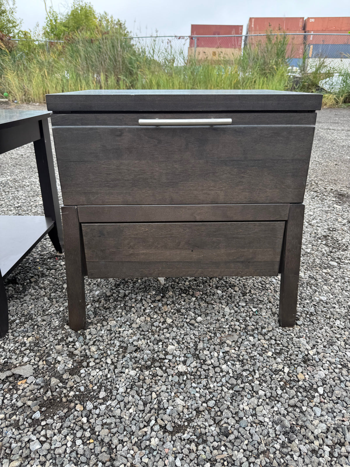 Single Wood Nightstand