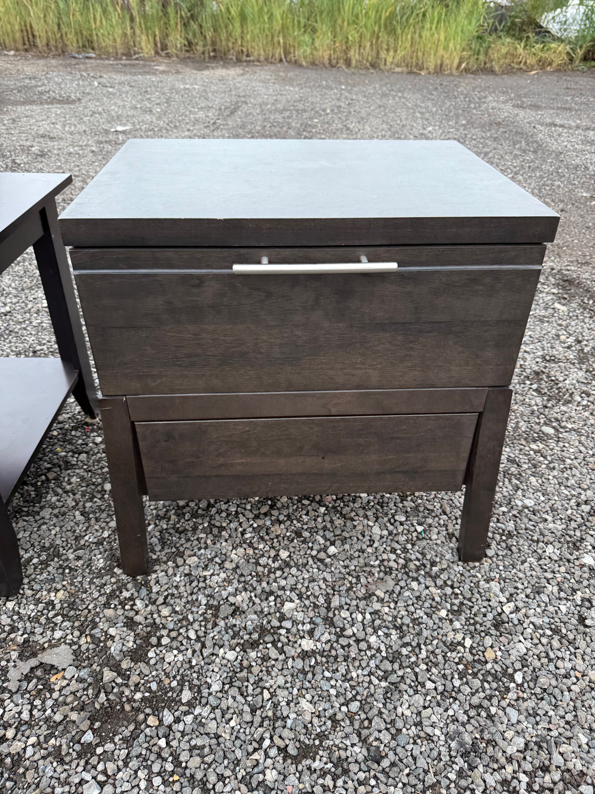 Single Wood Nightstand