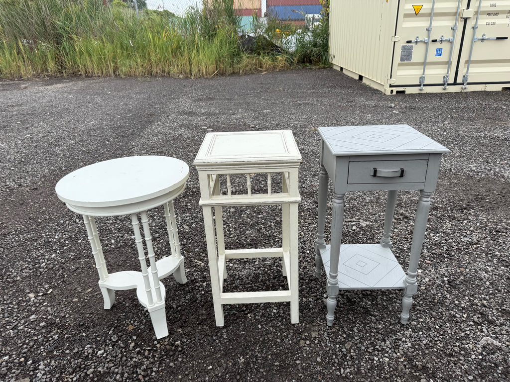 Lot of 3 Accent Tables